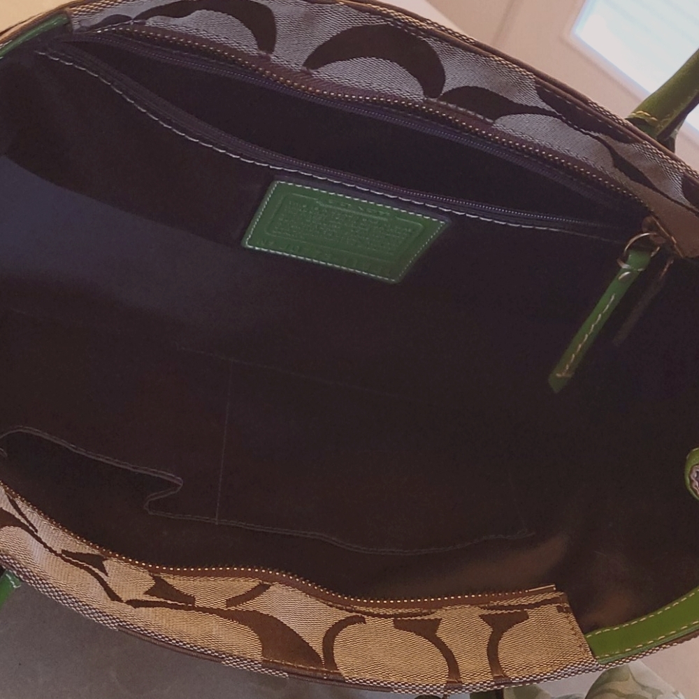 Coach Leather/Cloth Handbag - Picture 5 of 11